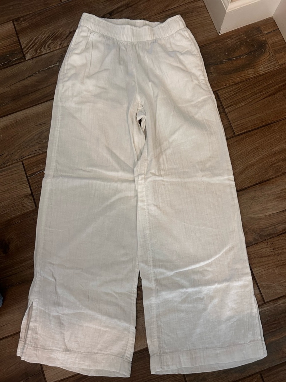 Old Navy White Wide-Leg Linens